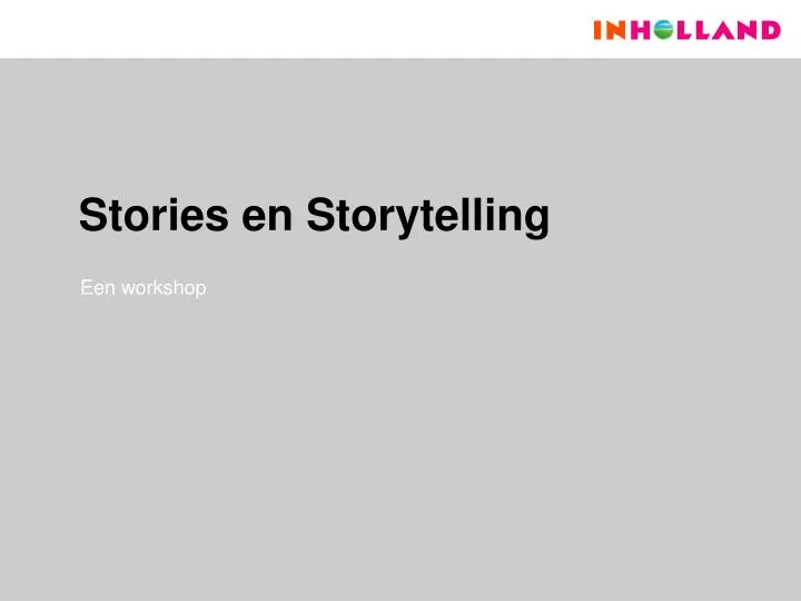 stories en storytelling