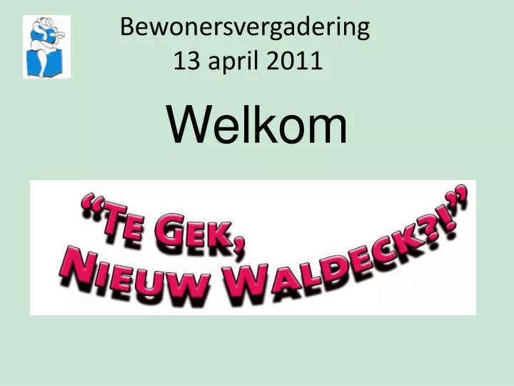 bewonersvergadering 13 april 2011