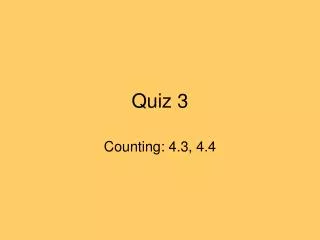 Quiz 3