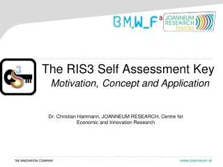 The RIS3 Self Assessment Key Motivation, Concept and Application