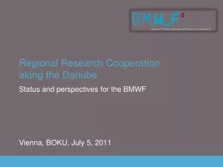 Regional Research Cooperation along the Danube