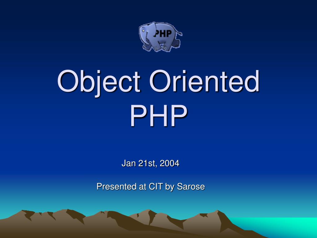 PPT - Object Oriented PHP PowerPoint Presentation, free download - ID ...