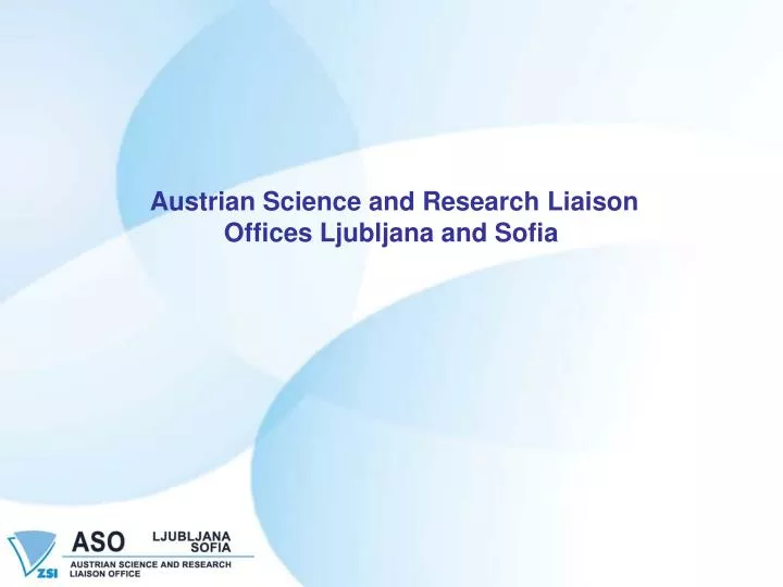 austrian science and research liaison offices ljubljana and sofia