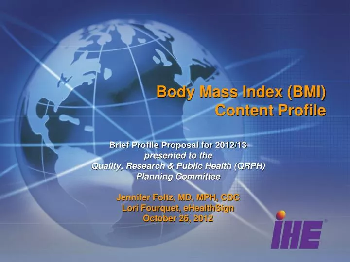 body mass index bmi content profile
