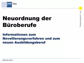 neuordnung der b roberufe