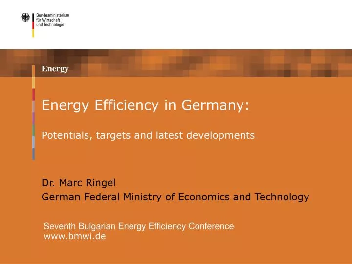 energy efficiency in germany potentials targets and latest developments