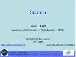 Cours 5 - slide 1