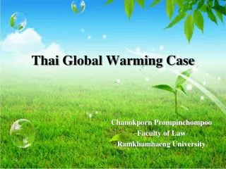 Thai Global Warming Case