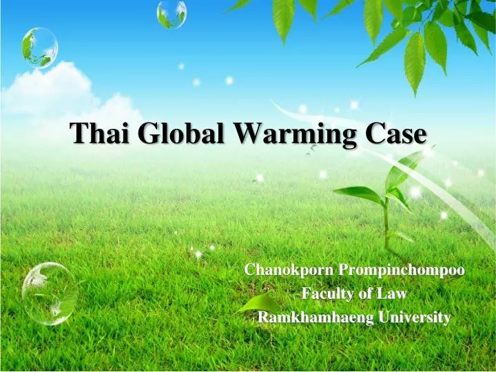 thai global warming case