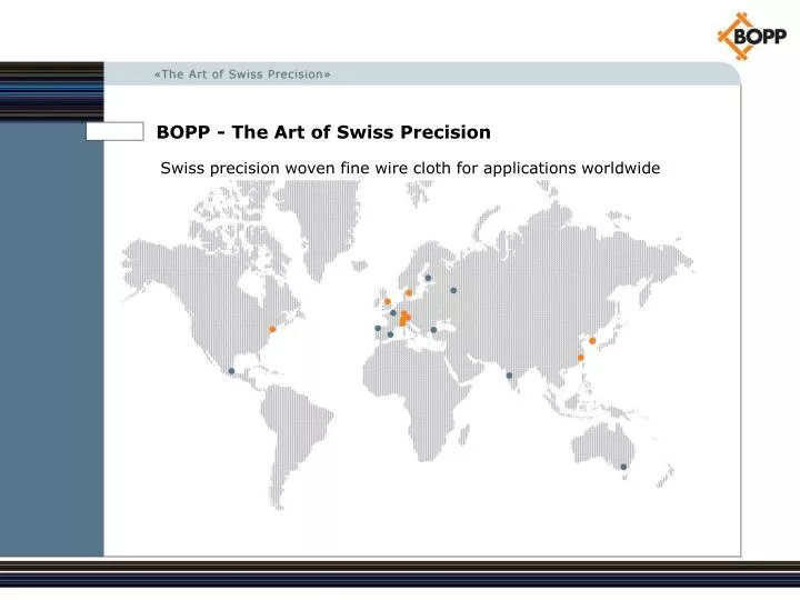 bopp the art of swiss precision swiss precision woven fine wire cloth for applications worldwide