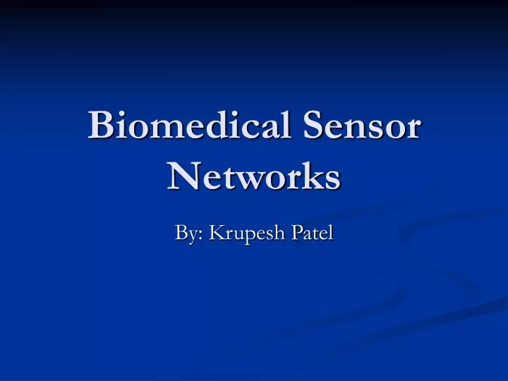 biomedical sensor networks