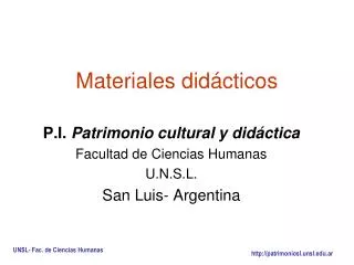 materiales did cticos