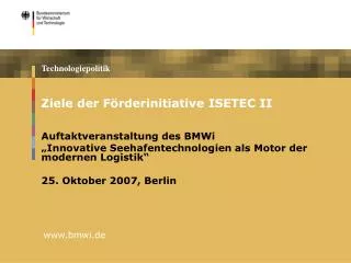 ziele der f rderinitiative isetec ii
