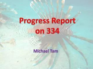 Progress Report on 334