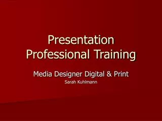 Presentation Professional Training