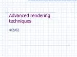 Advanced rendering techniques