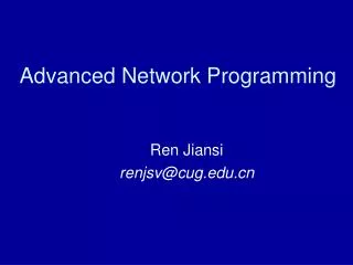 advanced network programming