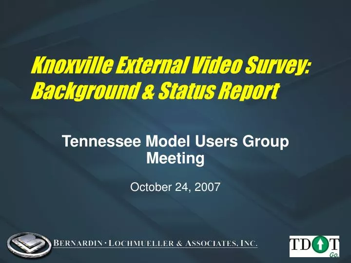 knoxville external video survey background status report