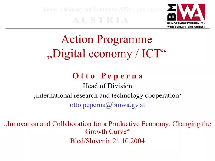 action programme digital economy ict