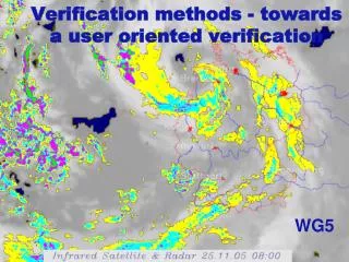 Verification methods - towards a user oriented verification