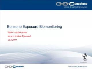 Benzene Exposure Biomonitoring