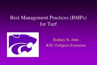 Best Management Practices (BMPs) for Turf