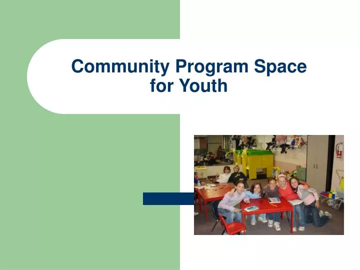 community program space for youth