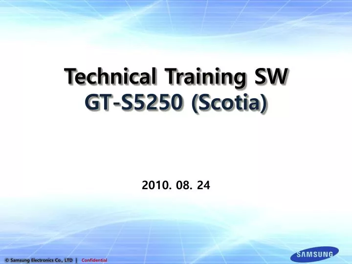 technical training sw gt s5250 scotia
