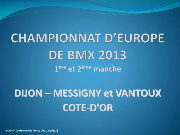 championnat d europe de bmx 2013