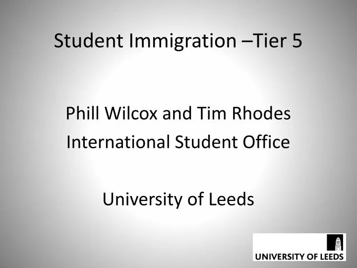 student immigration tier 5