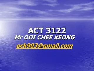 ACT 3122