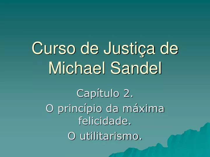 curso de justi a de michael sandel