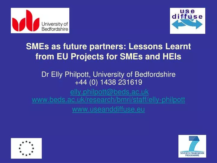 smes as future partners lessons learnt from eu projects for smes and heis