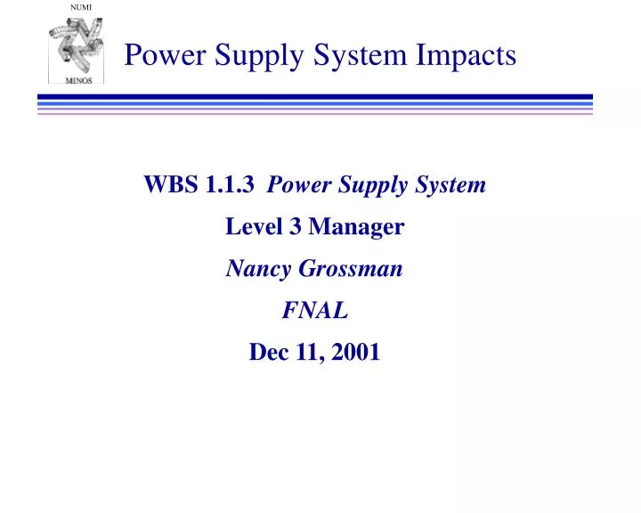 power supply system impacts
