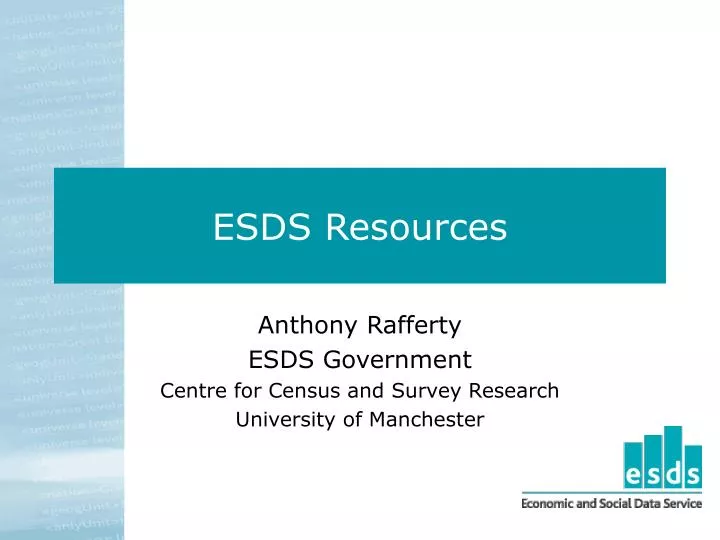 esds resources