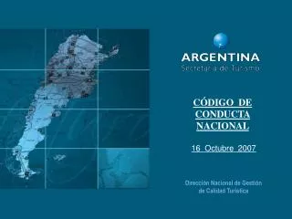 Dirección Nacional de Gestión de Calidad Turística