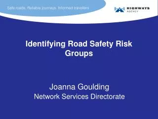 Identifying Road Safety Risk Groups