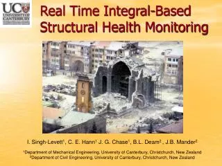 Real Time Integral-Based Structural Health Monitoring