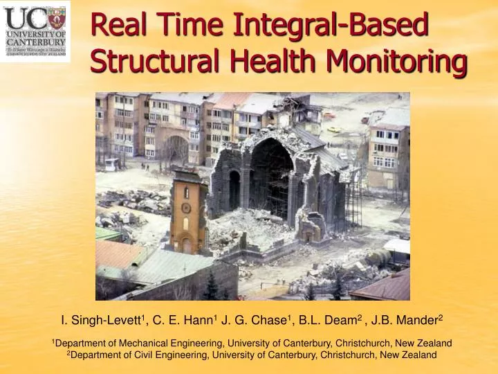 real time integral based structural health monitoring