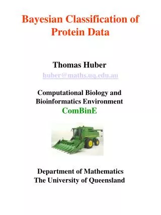 Bayesian Classification of Protein Data