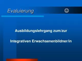 evaluierung j