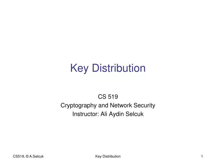 key distribution