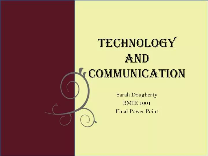 technology and communication