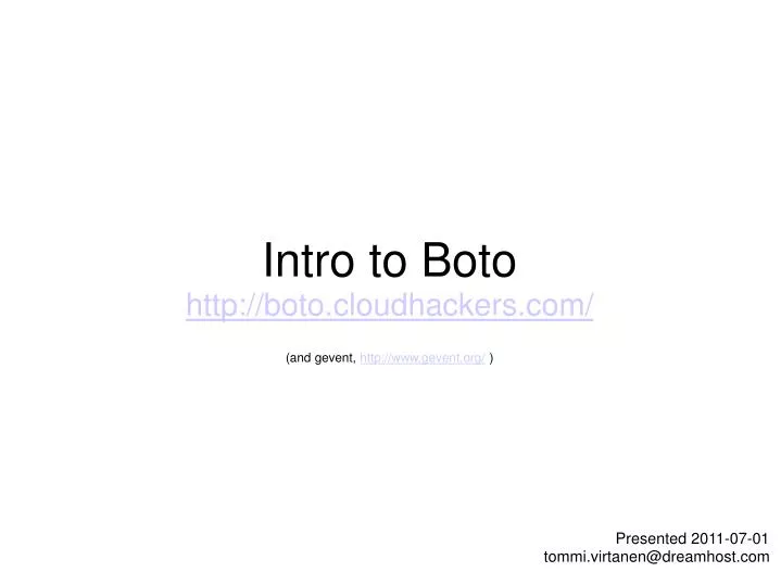 intro to boto http boto cloudhackers com