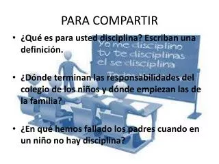 para compartir