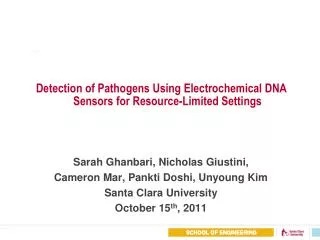 Detection of Pathogens Using Electrochemical DNA Sensors for Resource-Limited Settings