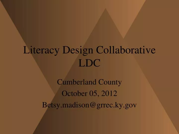 literacy design collaborative ldc