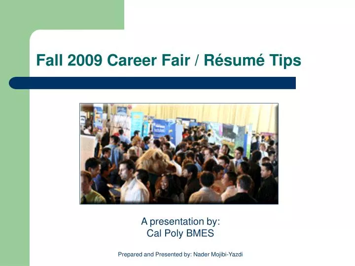 fall 2009 career fair r sum tips