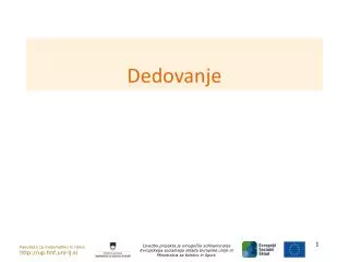 dedovanje