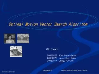 Optimal Motion Vector Search Algorithm